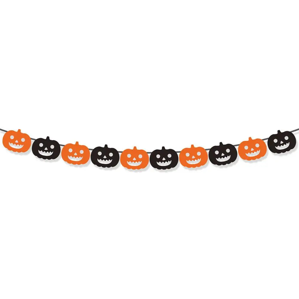 Halloween Party Decorations HAPPY HALLOWEEN Accessories Ghost Banner, Supplies Bat Party Halloween Backdrop Pumpkin, Hangin T6E9