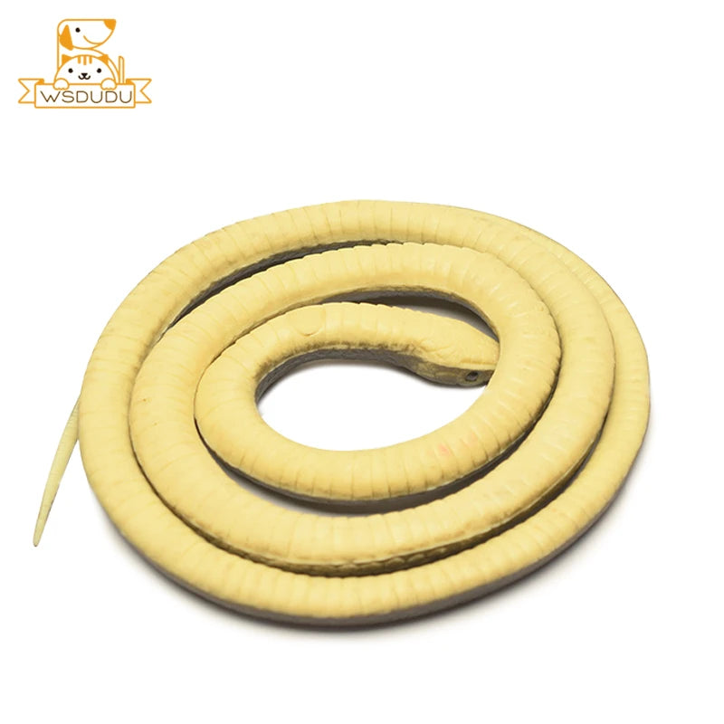 Realistic Flexible Snake Toy (1.2 m) — Rubber Prank Prop & Halloween Décor