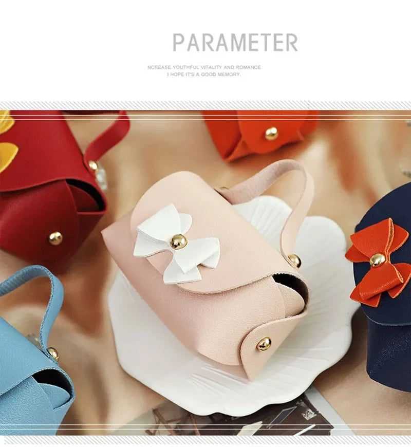 Wedding Gifts For Guests Mini Handbag Gift Bags Packaging Baby Shower Bags Cosmetic Lipstick Perfume Packaging Leather Bag