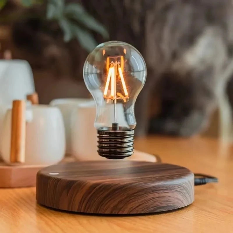 LevitaGlass™ Magnetic Levitating LED Bulb — Ambient Desk Lamp & Novelty Home Decor