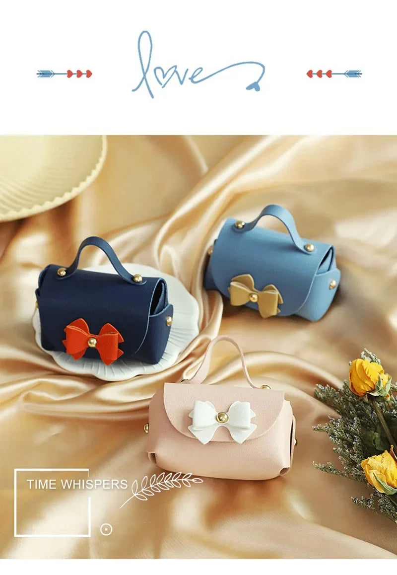 Wedding Gifts For Guests Mini Handbag Gift Bags Packaging Baby Shower Bags Cosmetic Lipstick Perfume Packaging Leather Bag