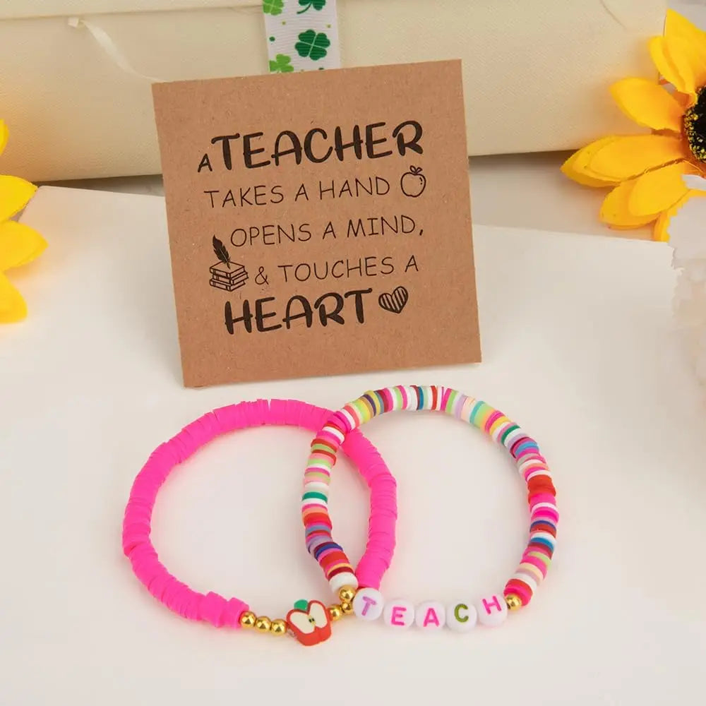 Teacher Gifts Teacher's Bracelets Teacher Thank You Appreciation Bracelet Inspirational Gifts for Teacher Graduation Gifts