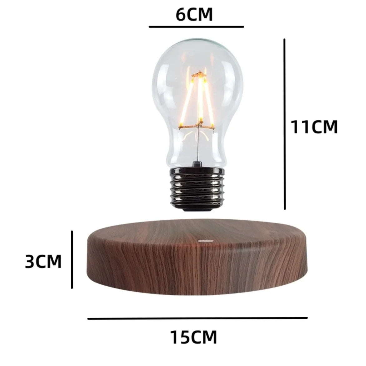 LevitaGlass™ Magnetic Levitating LED Bulb — Ambient Desk Lamp & Novelty Home Decor
