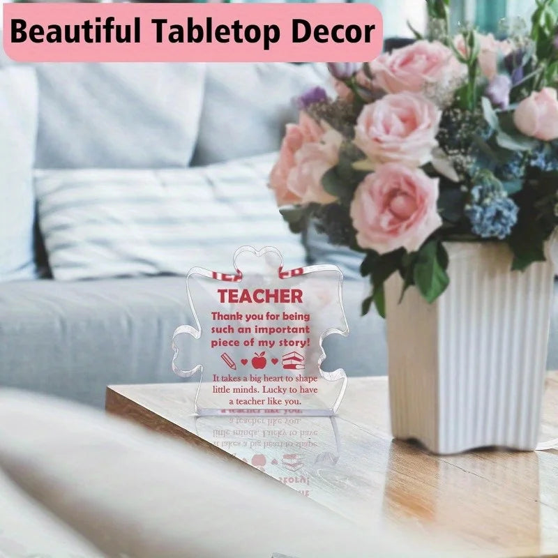 Teacher Appreciation Gift — Elegant Keepsake & Thank You Present for Female Teacher