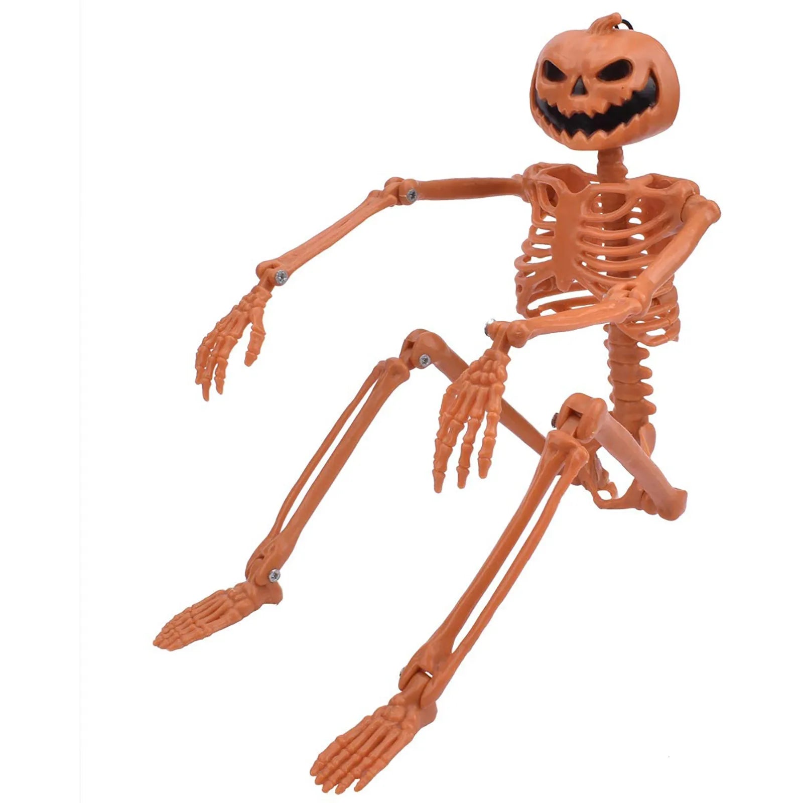 Person-Size Hanging Skeleton Prop — Poseable Full-Body Halloween Decoration & Haunted House Display