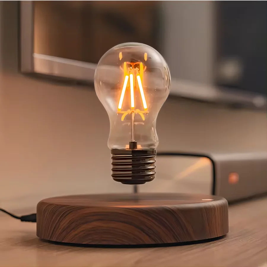 LevitaGlass™ Magnetic Levitating LED Bulb — Ambient Desk Lamp & Novelty Home Decor