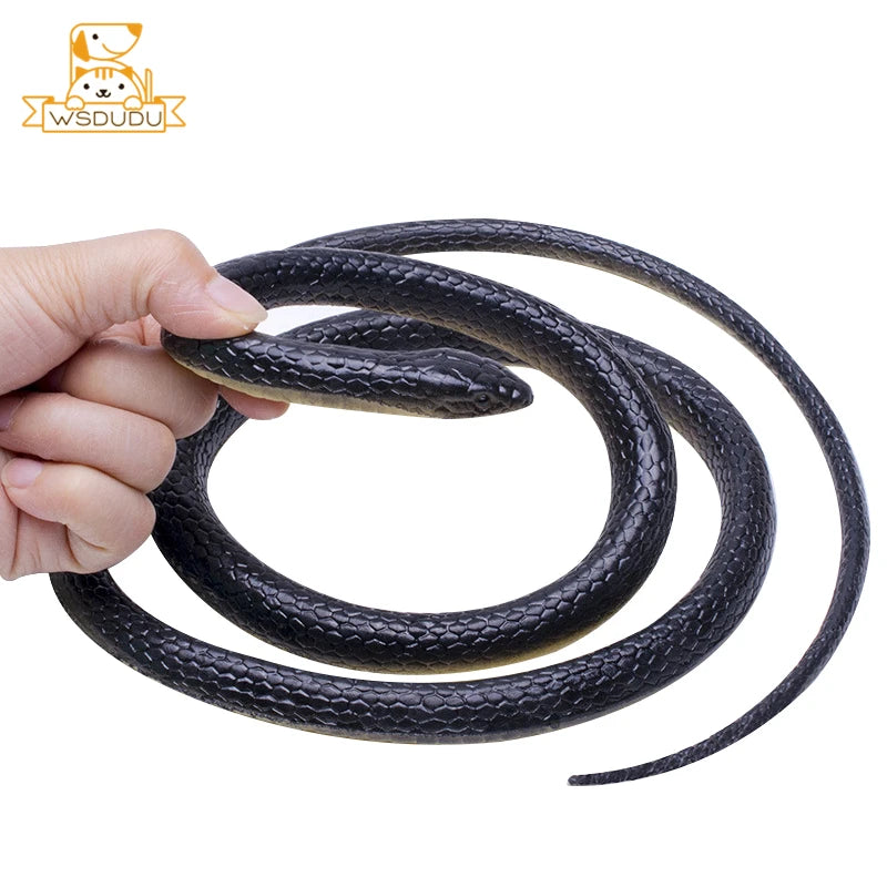 Realistic Flexible Snake Toy (1.2 m) — Rubber Prank Prop & Halloween Décor