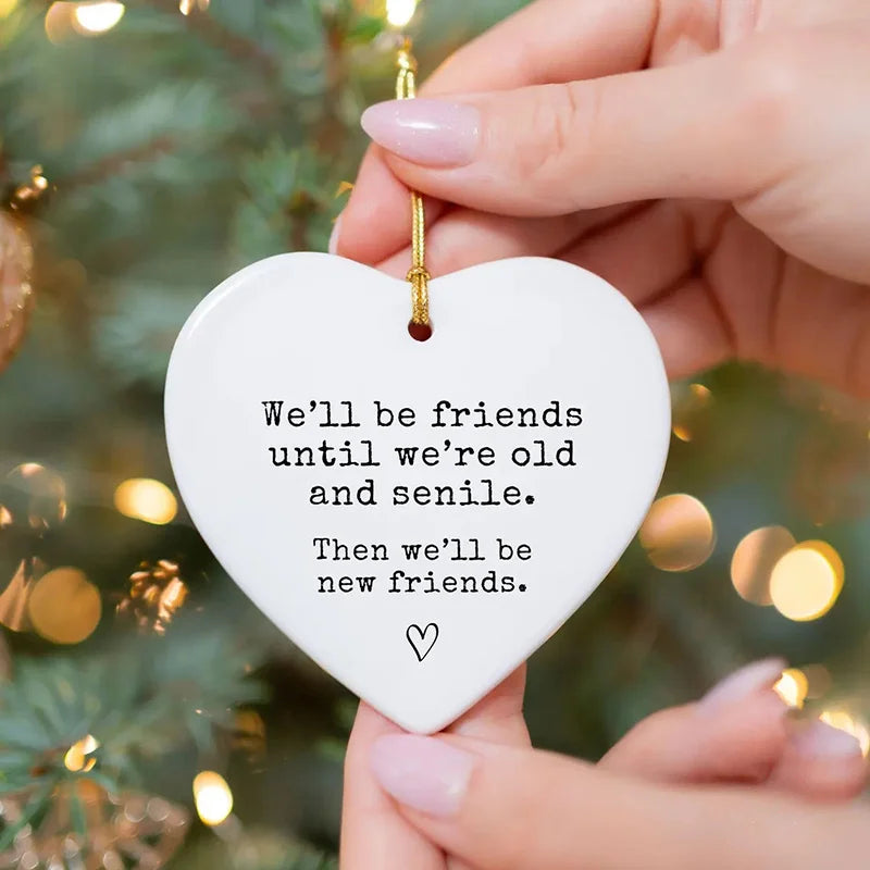 BFF Forever Keepsake — Funny Best Friend Christmas/Birthday Ornament Gift