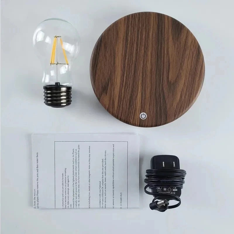 LevitaGlass™ Magnetic Levitating LED Bulb — Ambient Desk Lamp & Novelty Home Decor