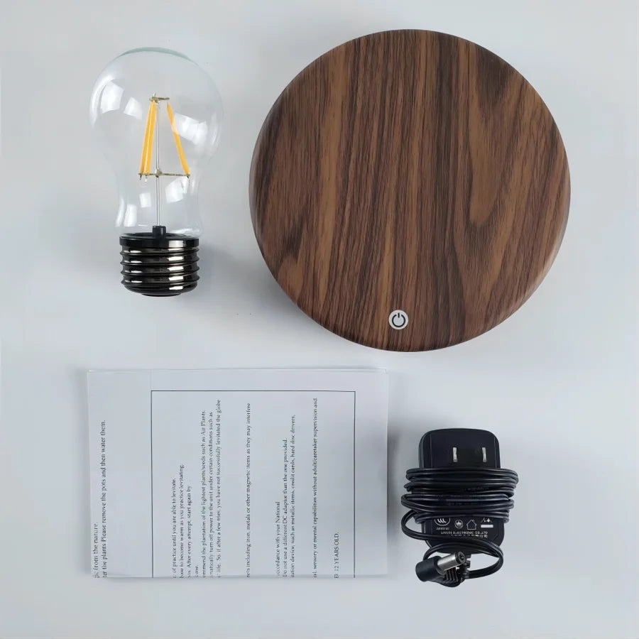 LevitaGlass™ Magnetic Levitating LED Bulb — Ambient Desk Lamp & Novelty Home Decor