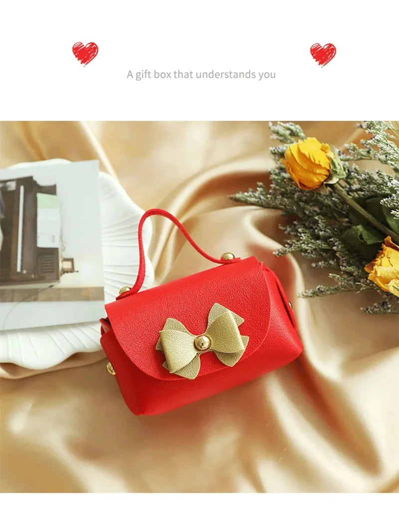 Wedding Gifts For Guests Mini Handbag Gift Bags Packaging Baby Shower Bags Cosmetic Lipstick Perfume Packaging Leather Bag