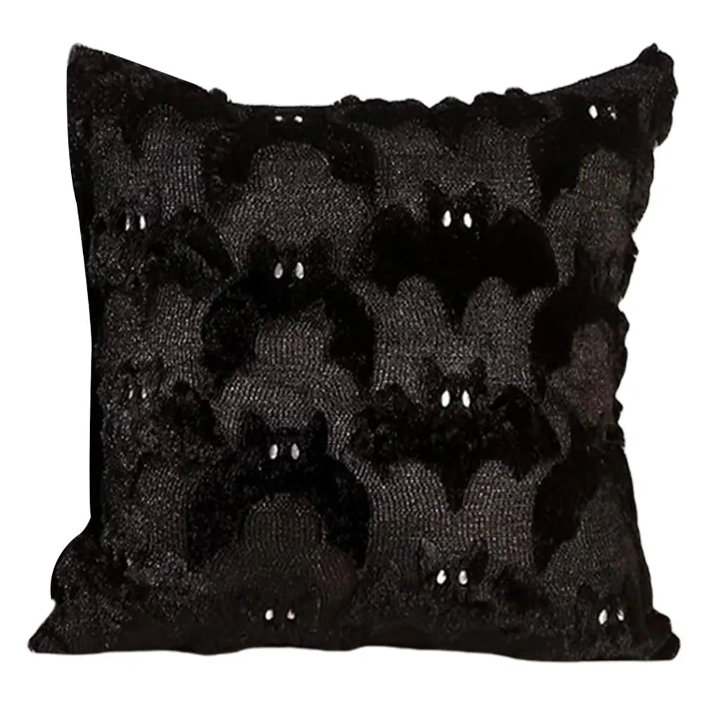 Halloween Ghost & Pumpkin Pillowcase — Washable Throw Pillow Cover for Festive Home Décor