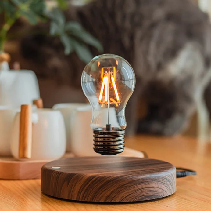 LevitaGlass™ Magnetic Levitating LED Bulb — Ambient Desk Lamp & Novelty Home Decor