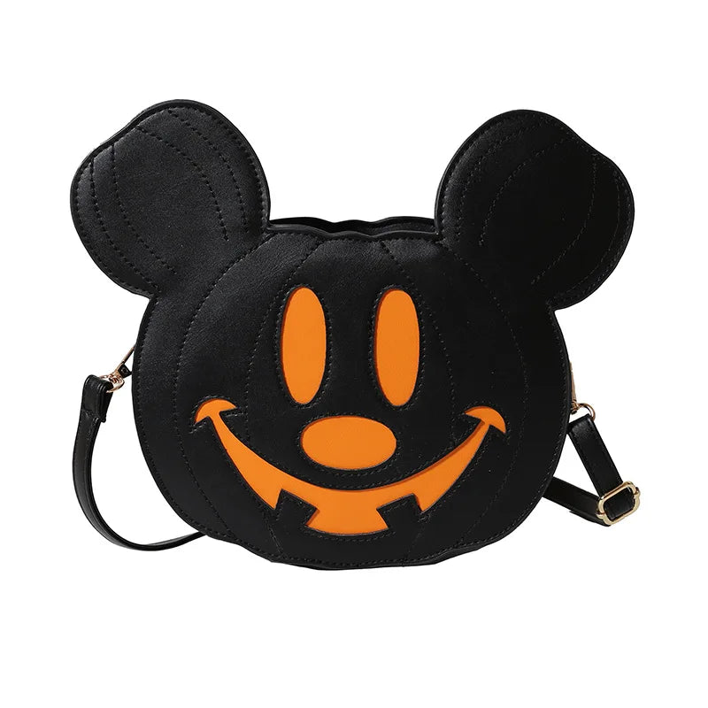 Anime Halloween Pumpkin Crossbody Bag — Cute Cartoon Oval Zipper Shoulder Bag, Perfect Gift for Fall & Cosplay