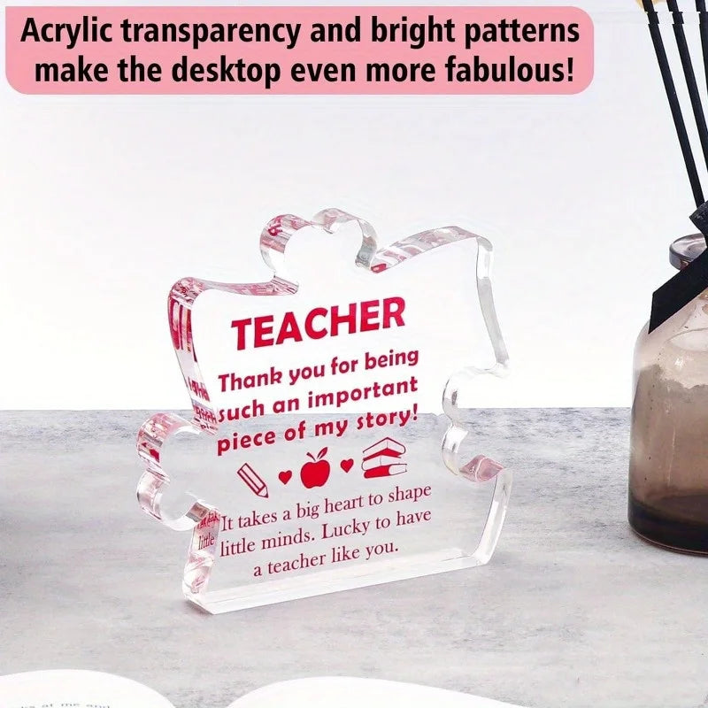 Teacher Appreciation Gift — Elegant Keepsake & Thank You Present for Female Teacher