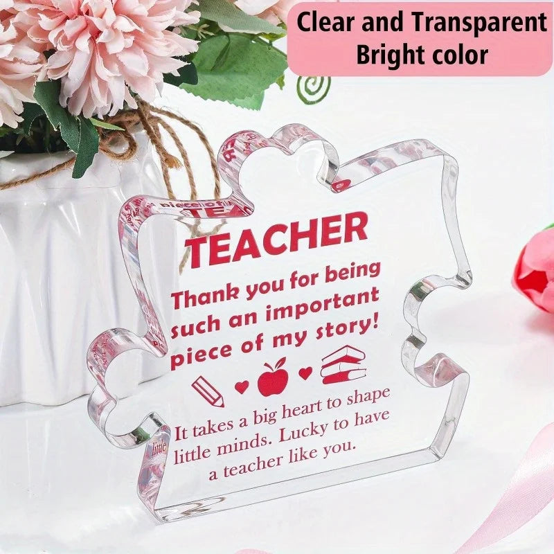 Teacher Appreciation Gift — Elegant Keepsake & Thank You Present for Female Teacher
