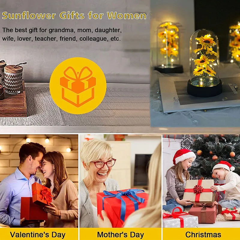 Eternal Sunflower Gift Set — Graduation, Mother’s Day & Special Occasion Keepsake