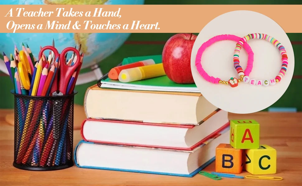 Teacher Appreciation Bracelet — Inspirational Gift for Teachers, Graduation & Thank You