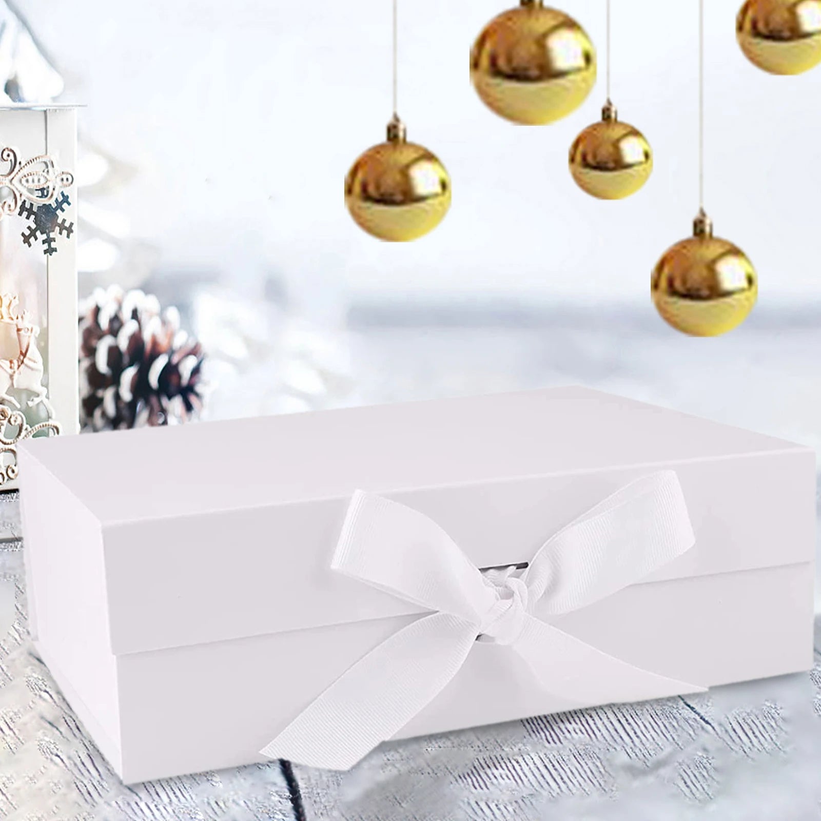 Reusable Large Gift Box with Ribbon — Proposal / Engagement / Celebration Keepsake Box