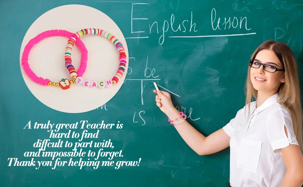 Teacher Gifts Teacher's Bracelets Teacher Thank You Appreciation Bracelet Inspirational Gifts for Teacher Graduation Gifts