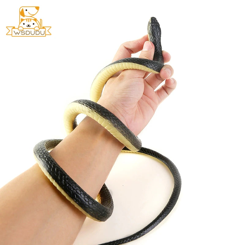 Realistic Flexible Snake Toy (1.2 m) — Rubber Prank Prop & Halloween Décor