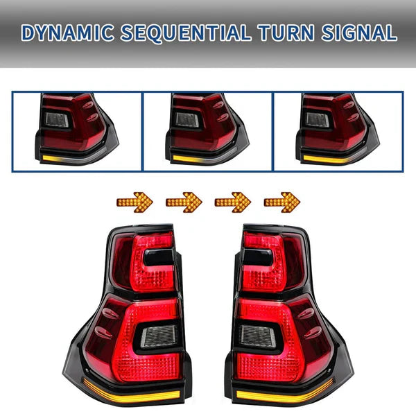 2010-2017 TOYOTA LAND CRUISER PRADO SEQUENTIAL LED TAIL LIGHTS