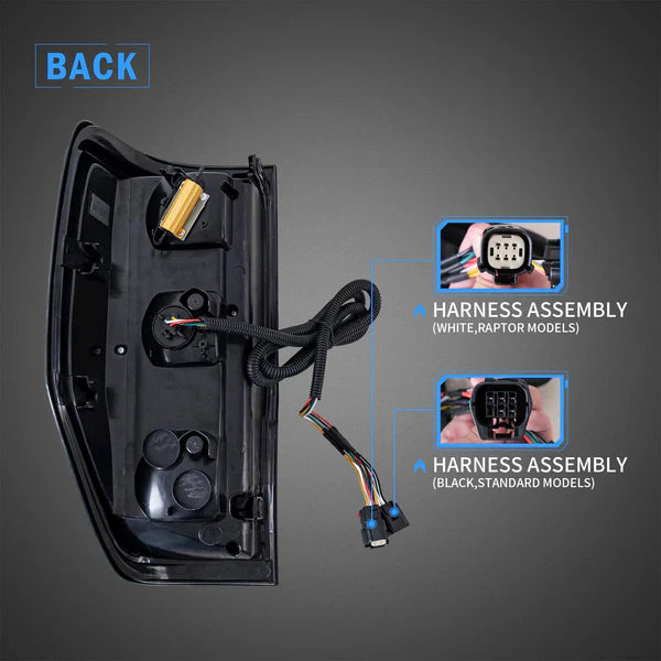 2011-2022 FORD RANGER PX2 PX3 SEQUENTIAL X LED TAIL LIGHTS