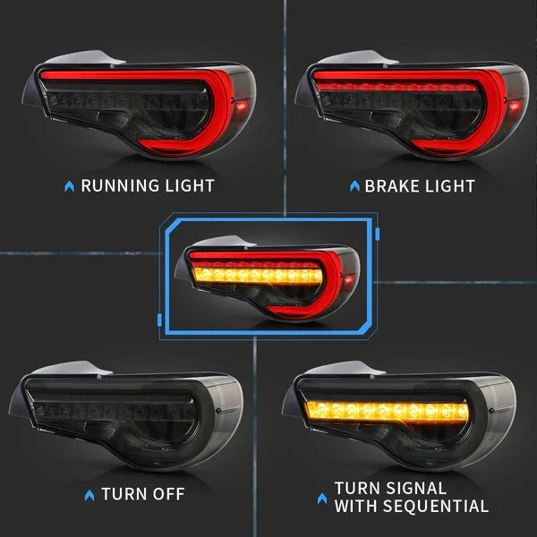 2012-2021 TOYOTA 86 / SUBARU BRZ SEQUENTIAL LED TAIL LIGHTS