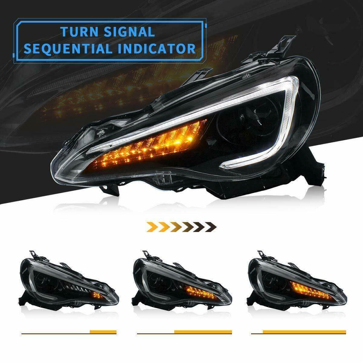 2012-2021 TOYOTA 86 / SUBARU BRZ SEQUENTIAL LED HEADLIGHTS