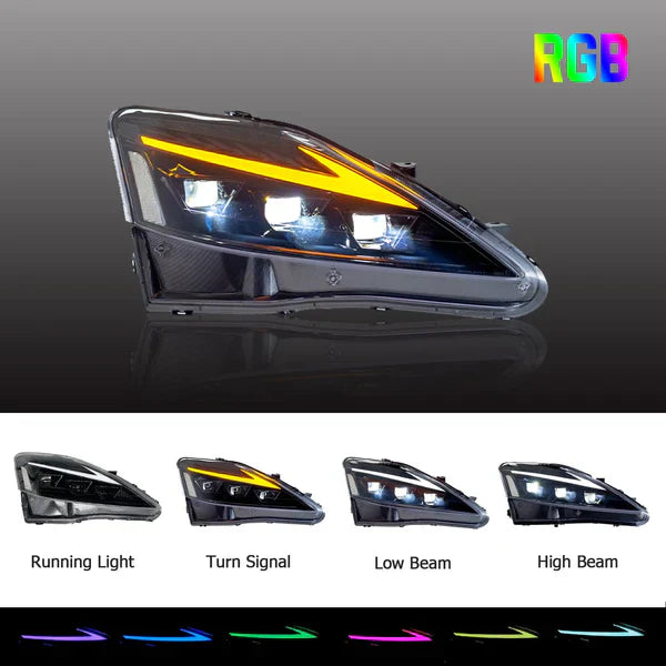 2006-2013 LEXUS IS250 IS350 ISF RGB LED HEADLIGHTS