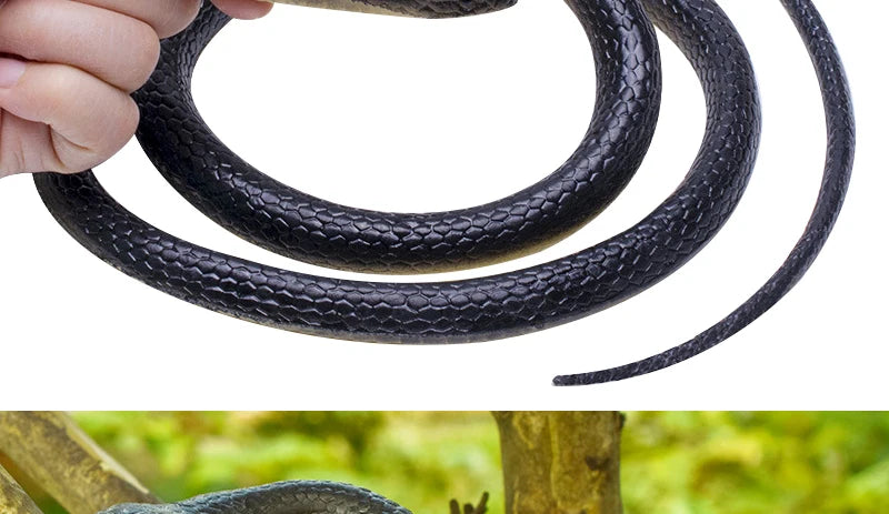 Realistic Flexible Snake Toy (1.2 m) — Rubber Prank Prop & Halloween Décor