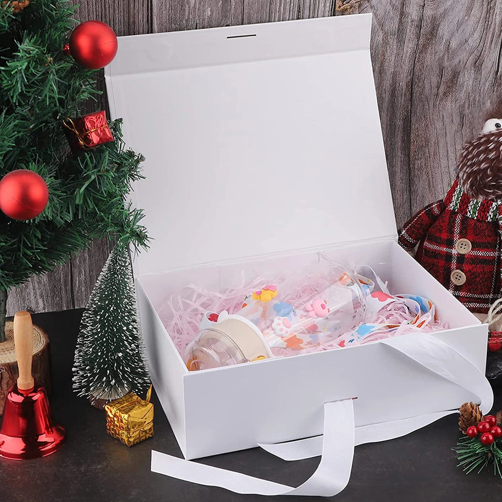 Reusable Large Gift Box with Ribbon — Proposal / Engagement / Celebration Keepsake Box