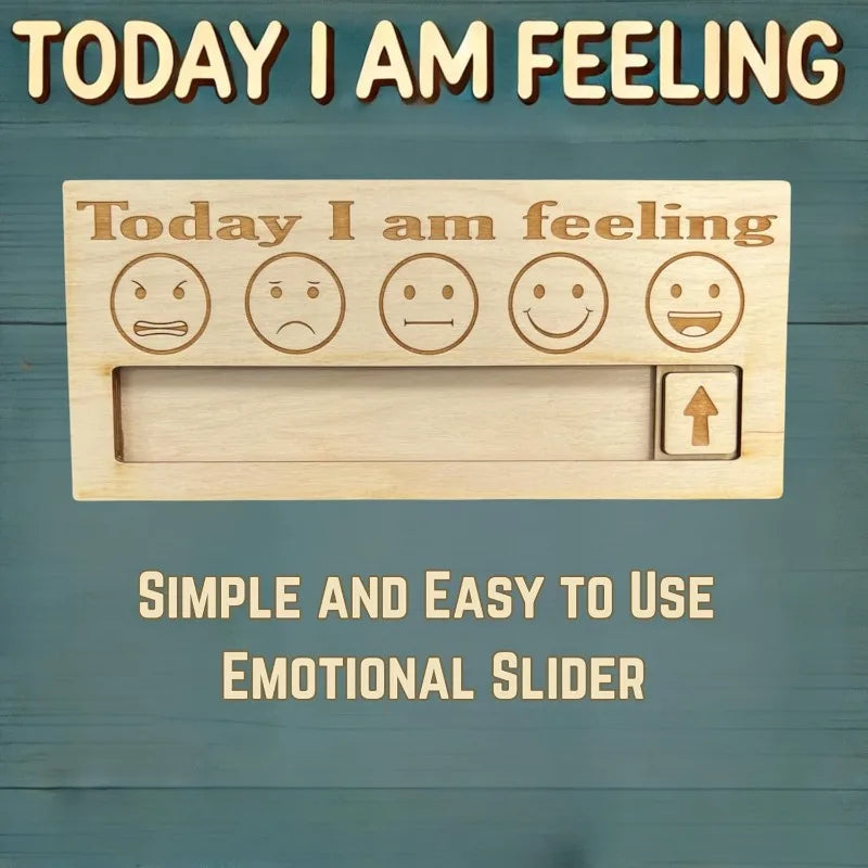 Emotions, Mood, Barometer, Personal Wooden Emotions, Cute Decorations, Christmas and Halloween Gifts, The Best Gifts for Friends