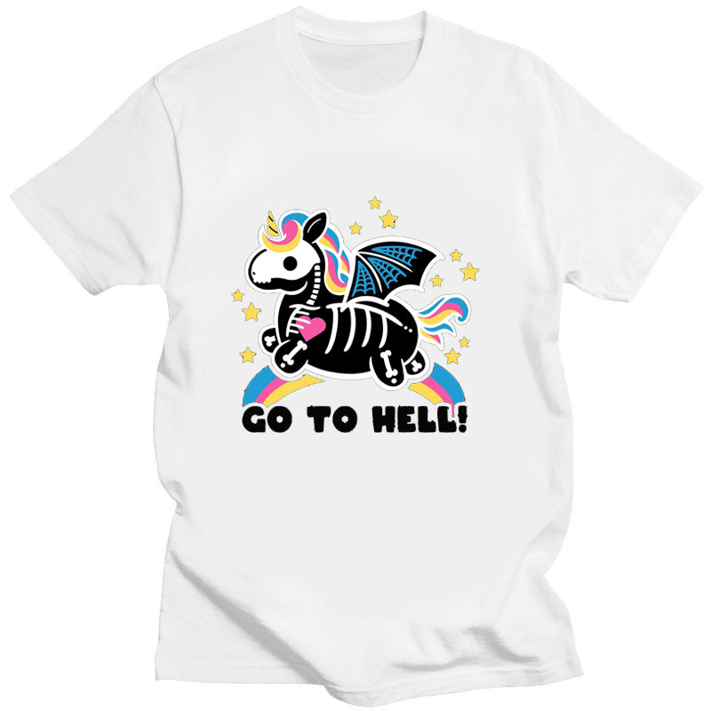 Funny Skeleton Halloween T-Shirt — Creative Ghost & Bone Design for Men & Women (Casual Streetwear)