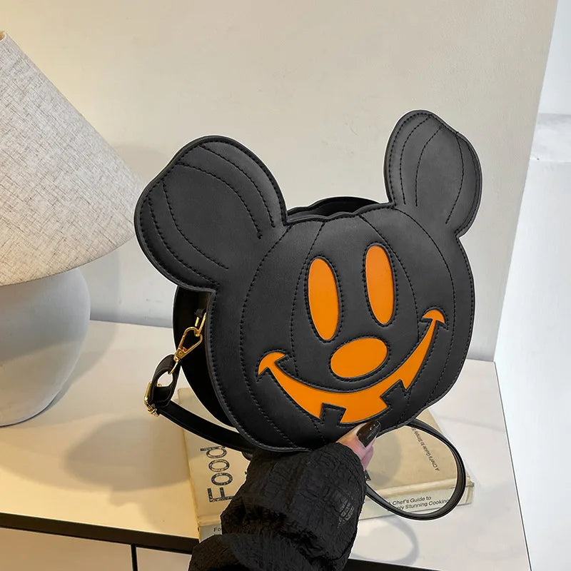 Anime Halloween Pumpkin Crossbody Bag — Cute Cartoon Oval Zipper Shoulder Bag, Perfect Gift for Fall & Cosplay