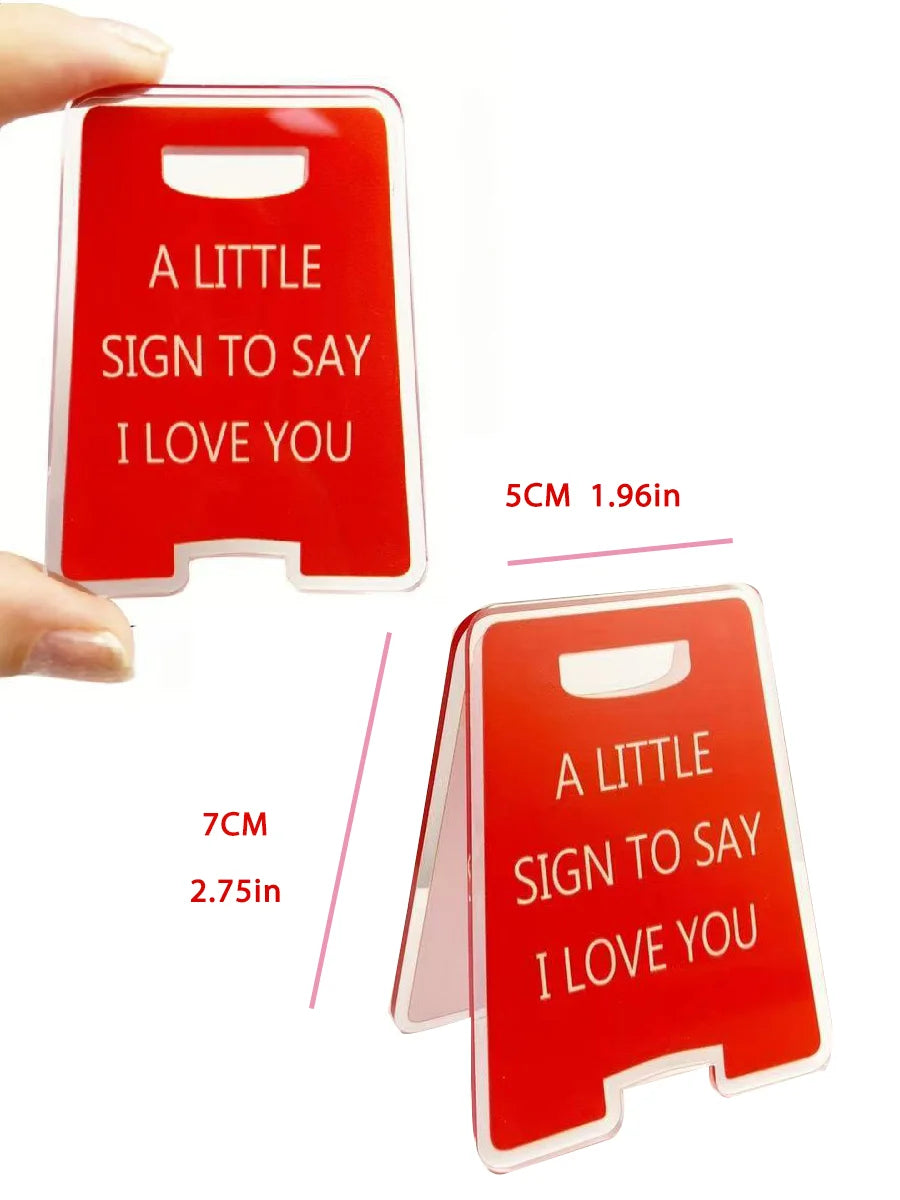 Romantic ‘I Love You’ Sign — Couple’s Gift & Stocking Stuffer for Him or Her (Valentine’s Day, Anniversary)