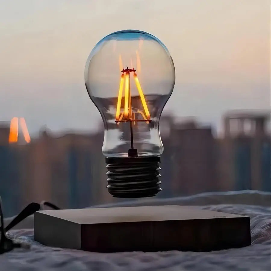 LevitaGlass™ Magnetic Levitating LED Bulb — Ambient Desk Lamp & Novelty Home Decor