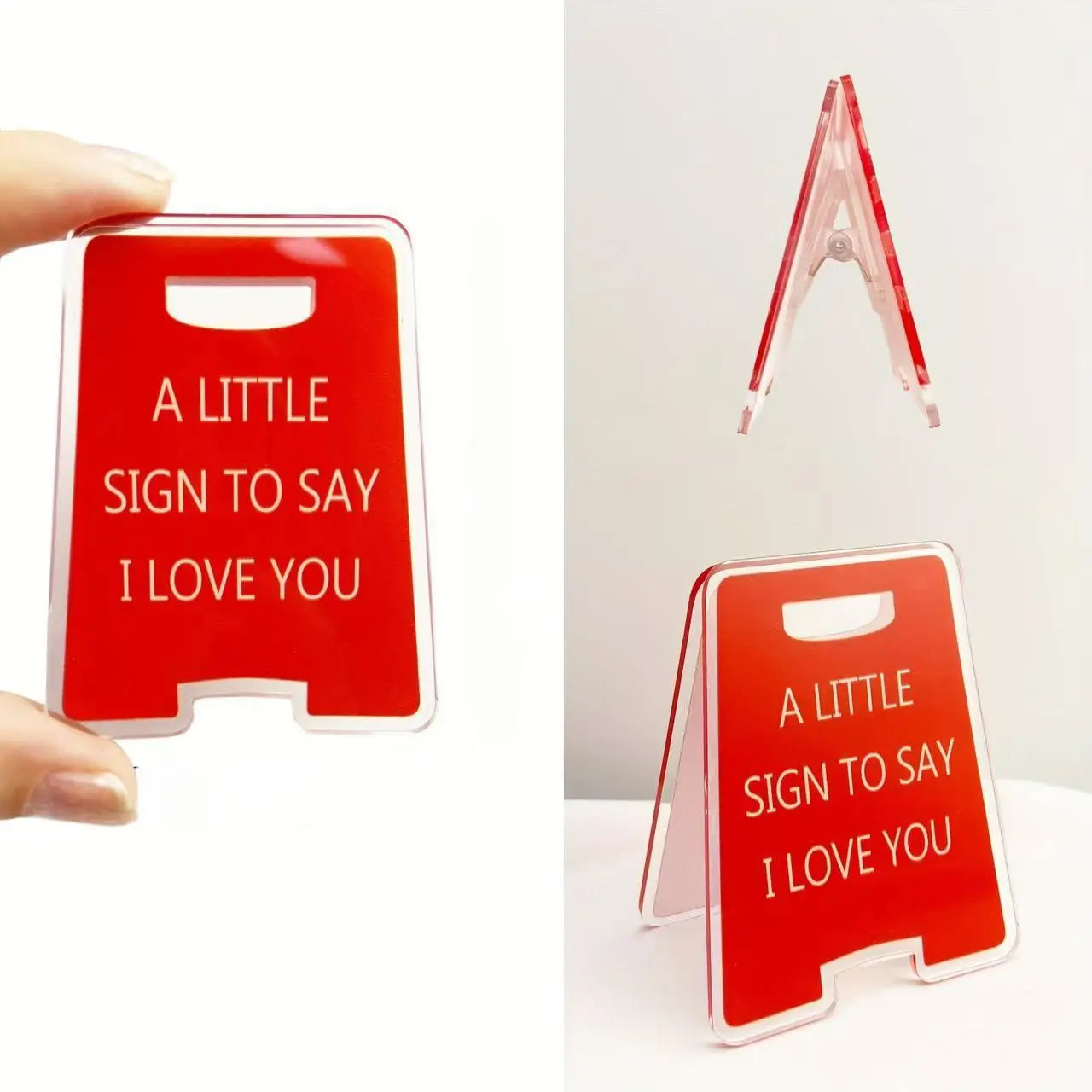 Romantic ‘I Love You’ Sign — Couple’s Gift & Stocking Stuffer for Him or Her (Valentine’s Day, Anniversary)