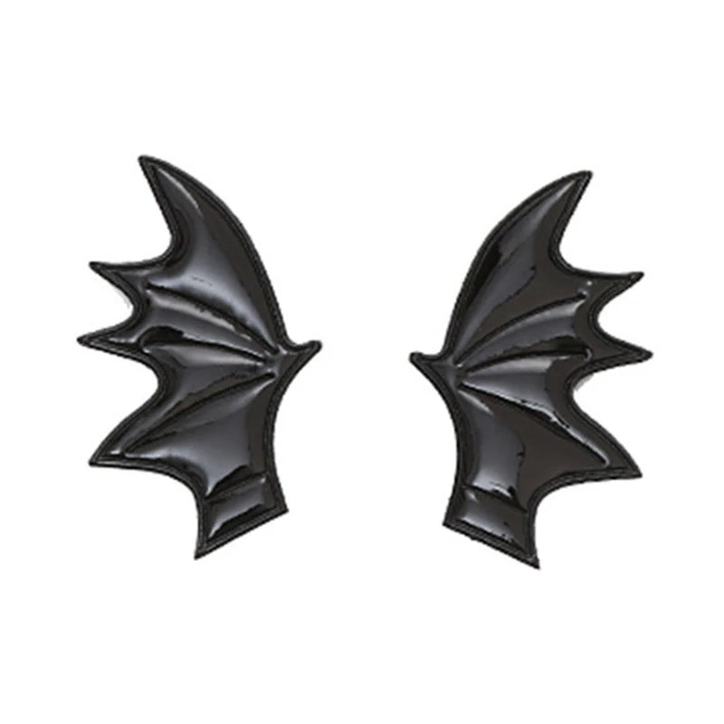 Cartoon Devil Bat-Wing Hair Clips — Cosplay & Halloween Party Headwear Accessory