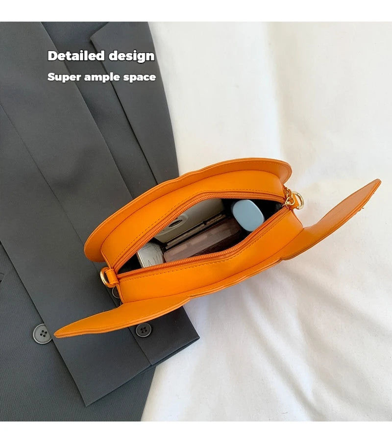 Anime Halloween Pumpkin Crossbody Bag — Cute Cartoon Oval Zipper Shoulder Bag, Perfect Gift for Fall & Cosplay