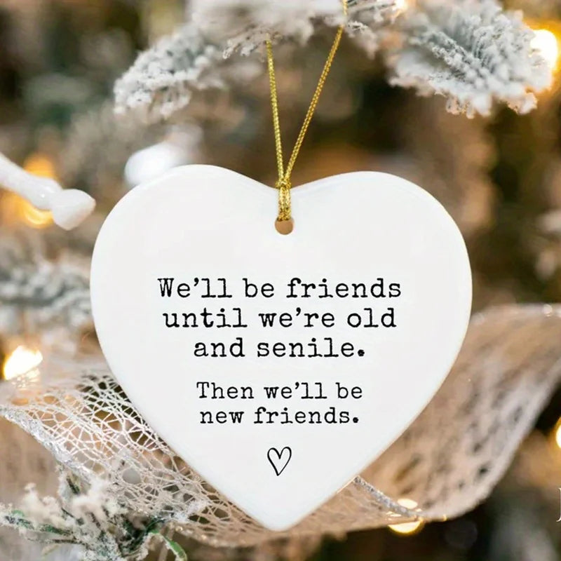 BFF Forever Keepsake — Funny Best Friend Christmas/Birthday Ornament Gift