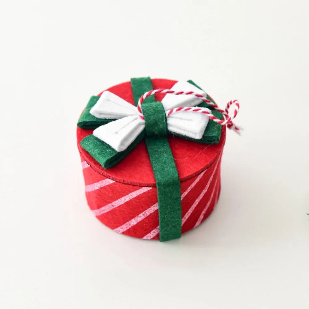 Gift Box Christmas Decoration Small Mini Mini Christmas Gift Pack Handmade Vintage Christmas Tree Decoration Party Decor