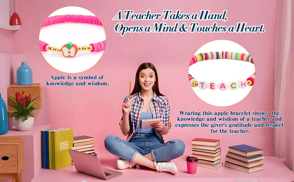 Teacher Appreciation Bracelet — Inspirational Gift for Teachers, Graduation & Thank You