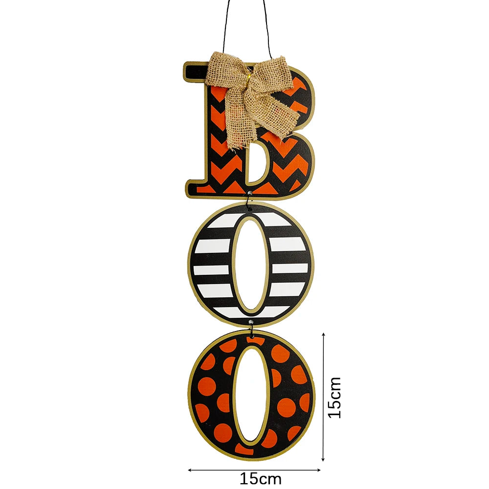 Wooden Halloween Hanging Ornaments — Pumpkin, Boo, Ghost & Trick-Or-Treat Door Pendants (DIY Décor)