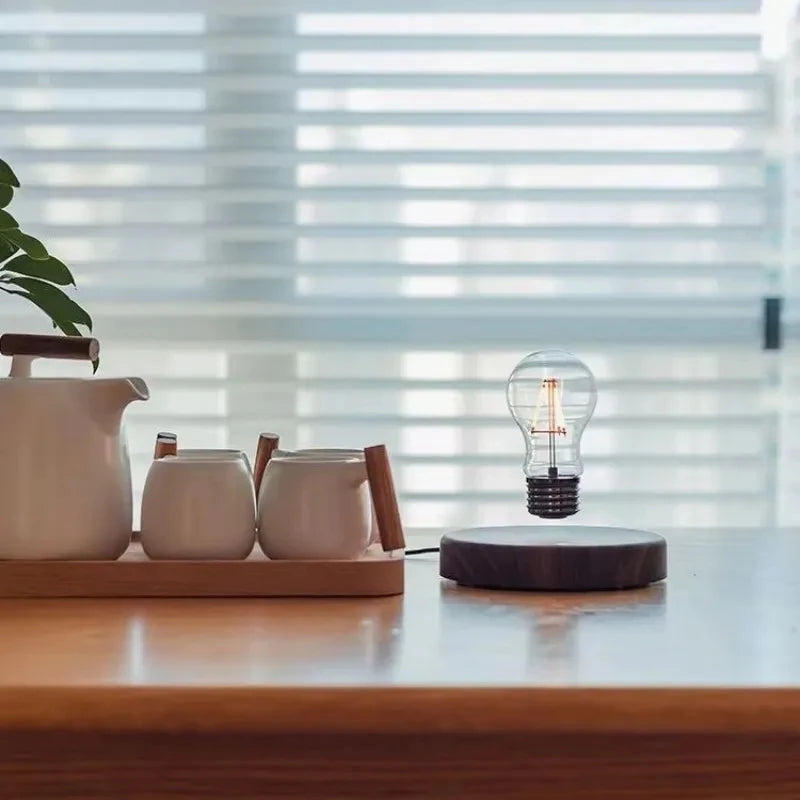 LevitaGlass™ Magnetic Levitating LED Bulb — Ambient Desk Lamp & Novelty Home Decor