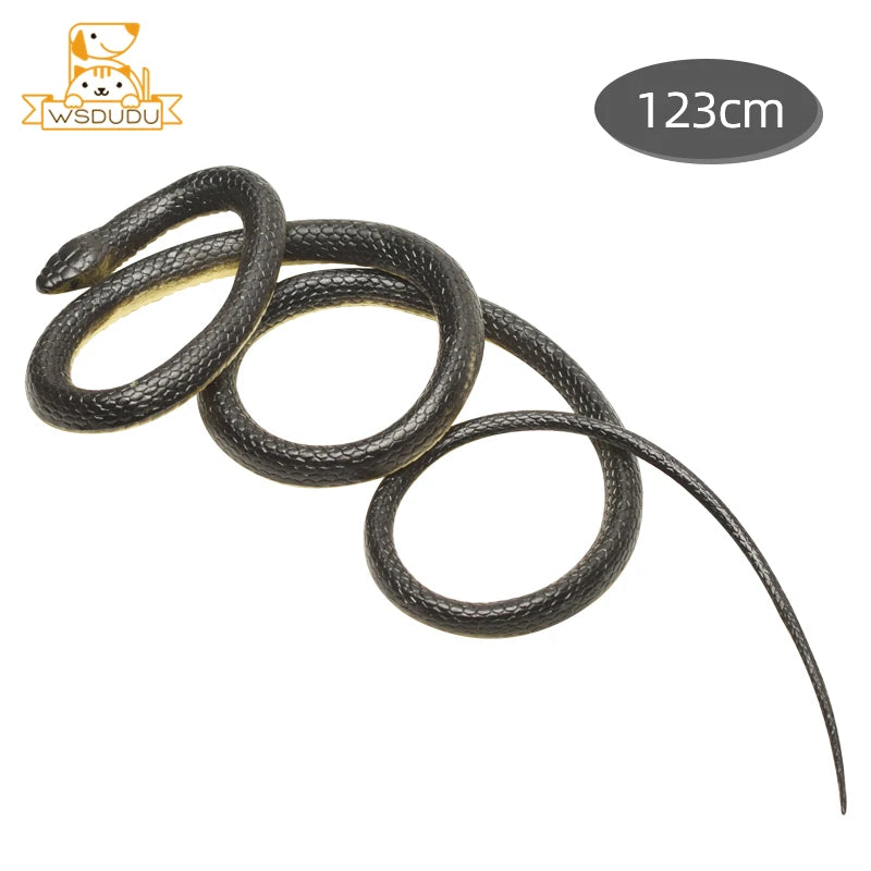 Realistic Flexible Snake Toy (1.2 m) — Rubber Prank Prop & Halloween Décor