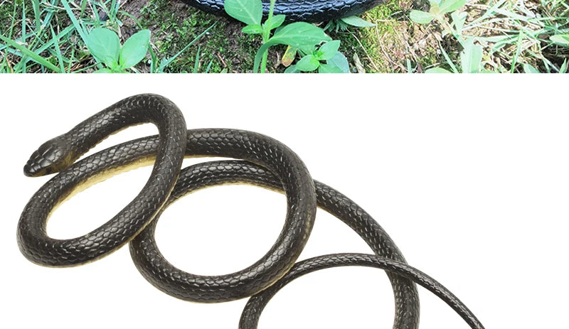 Realistic Flexible Snake Toy (1.2 m) — Rubber Prank Prop & Halloween Décor
