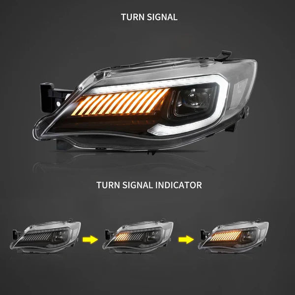 2008-2014 SUBARU IMPREZA G3 / WRX / STI SEQUENTIAL LED HEADLIGHTS