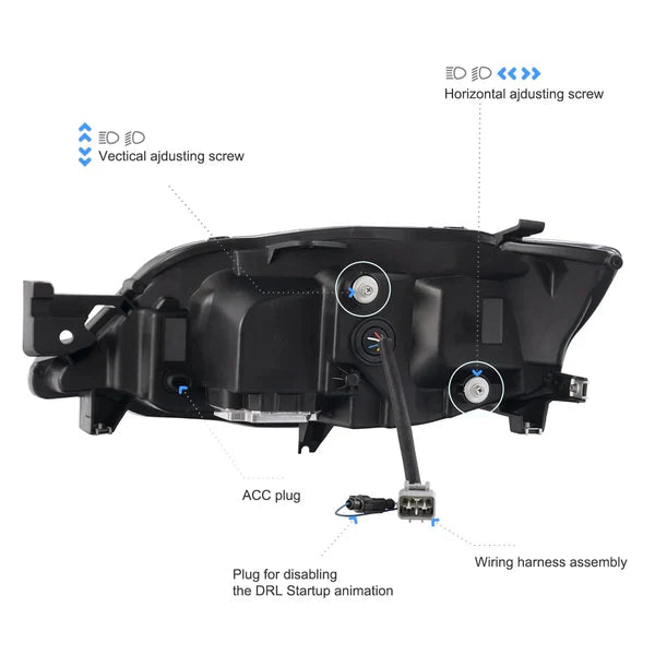 2008-2014 SUBARU IMPREZA G3 / WRX / STI SEQUENTIAL LED HEADLIGHTS